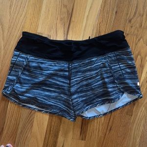 Lululemon grey speed up shorts